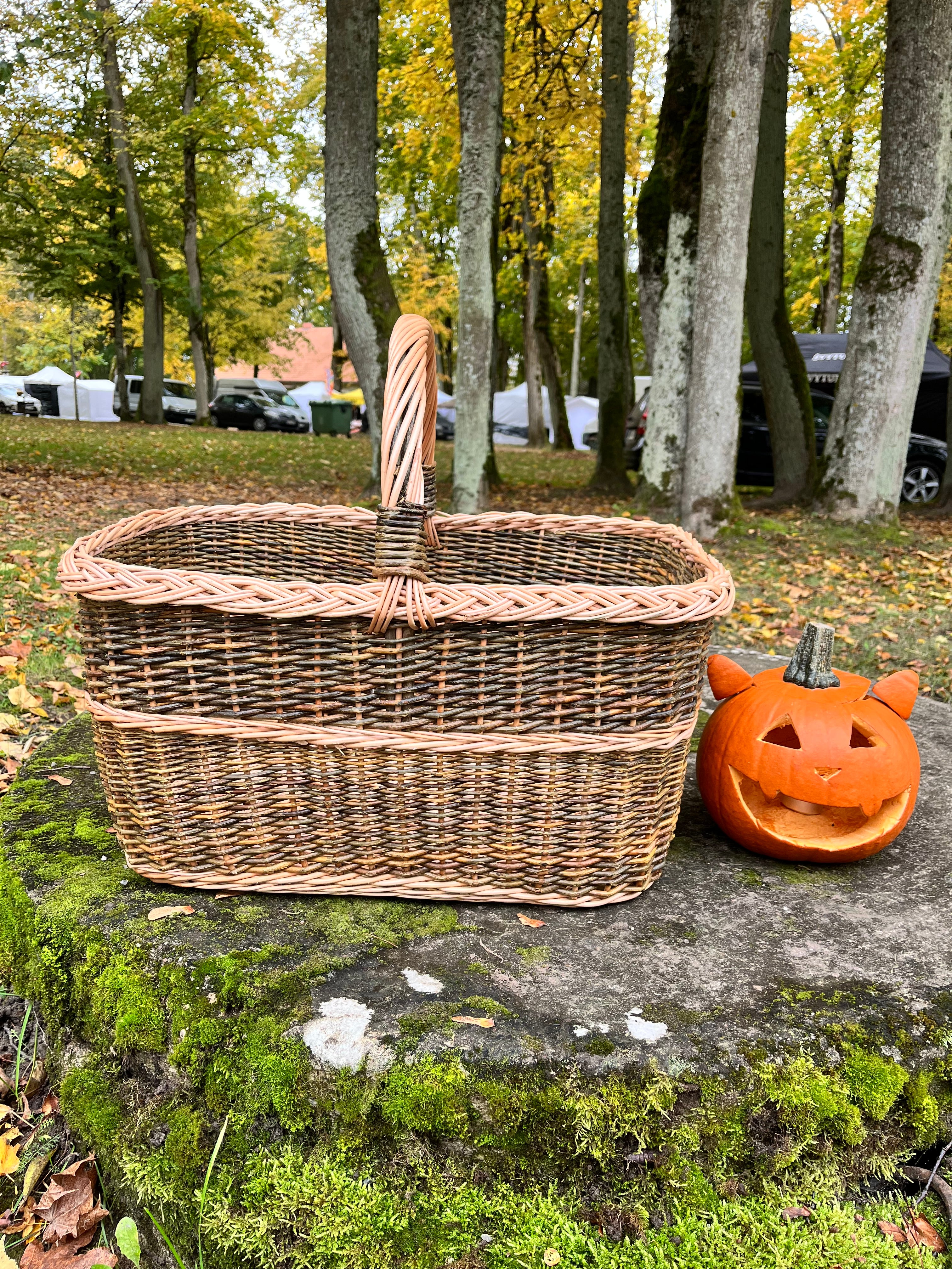 Rectangular Large Wicker Basket
