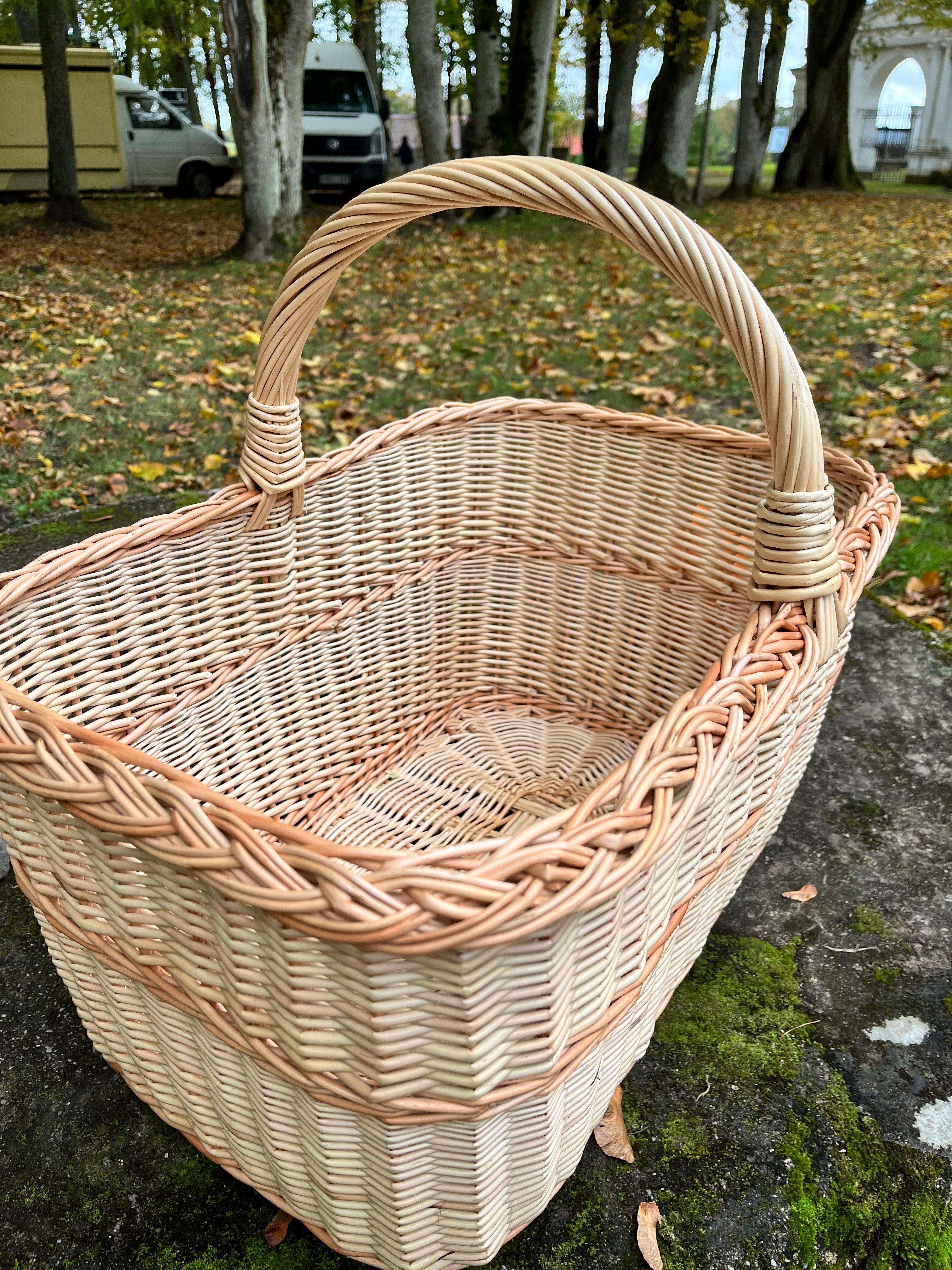 Rectangular Large Wicker Basket