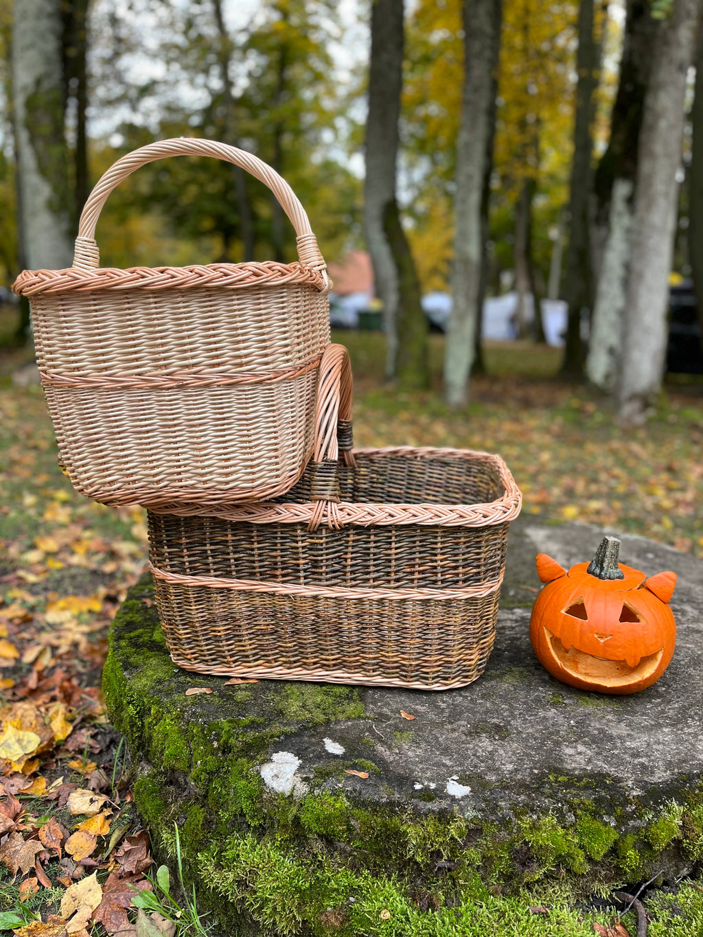 Rectangular Large Wicker Basket