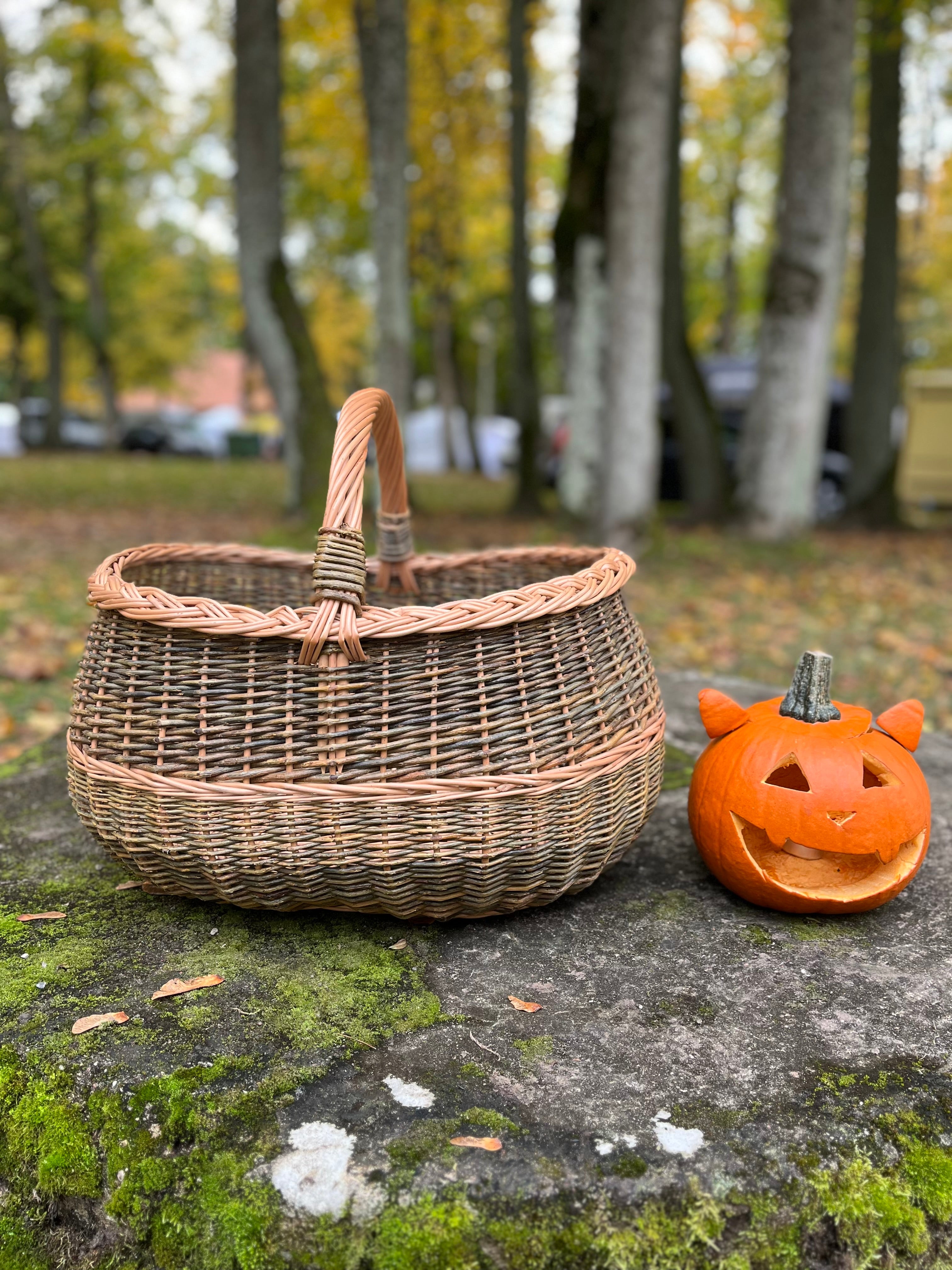 Extra Large Handwoven Wicker Basket