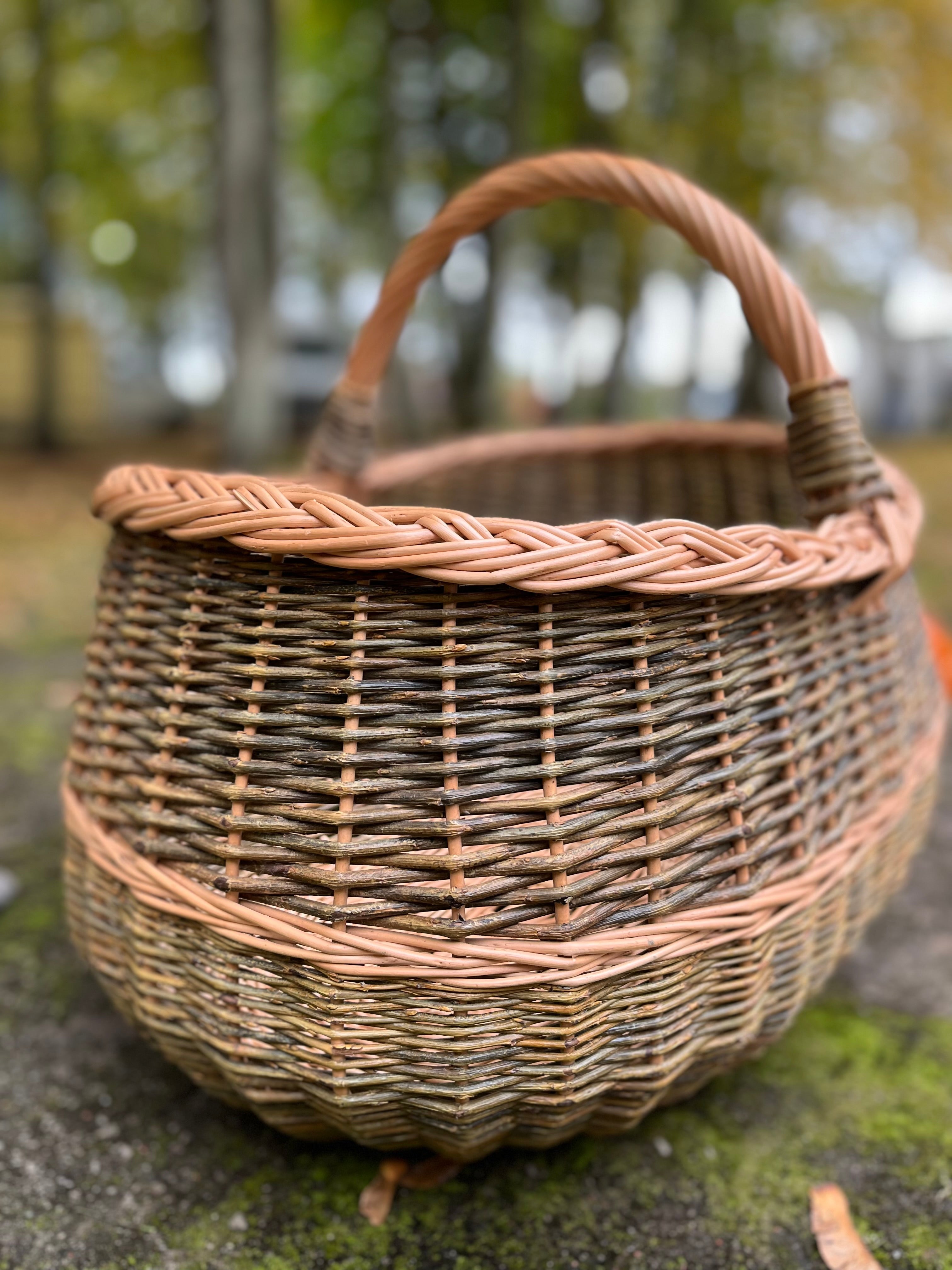 Extra Large Handwoven Wicker Basket