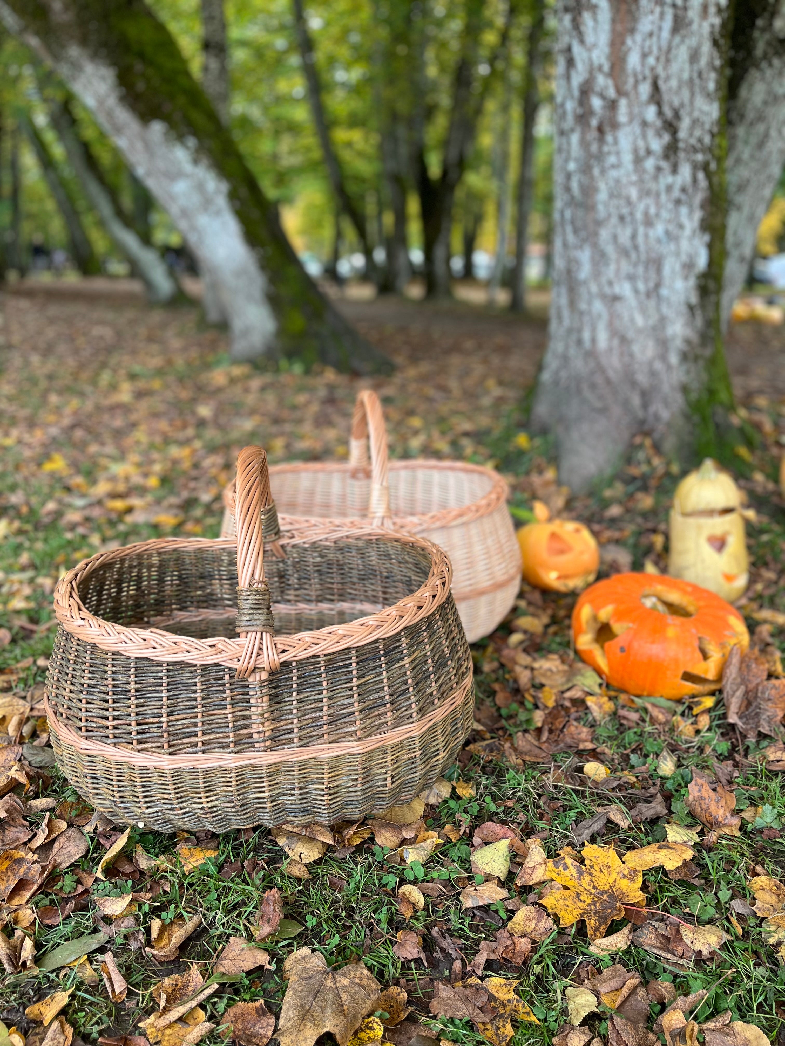 Extra Large Handwoven Wicker Basket