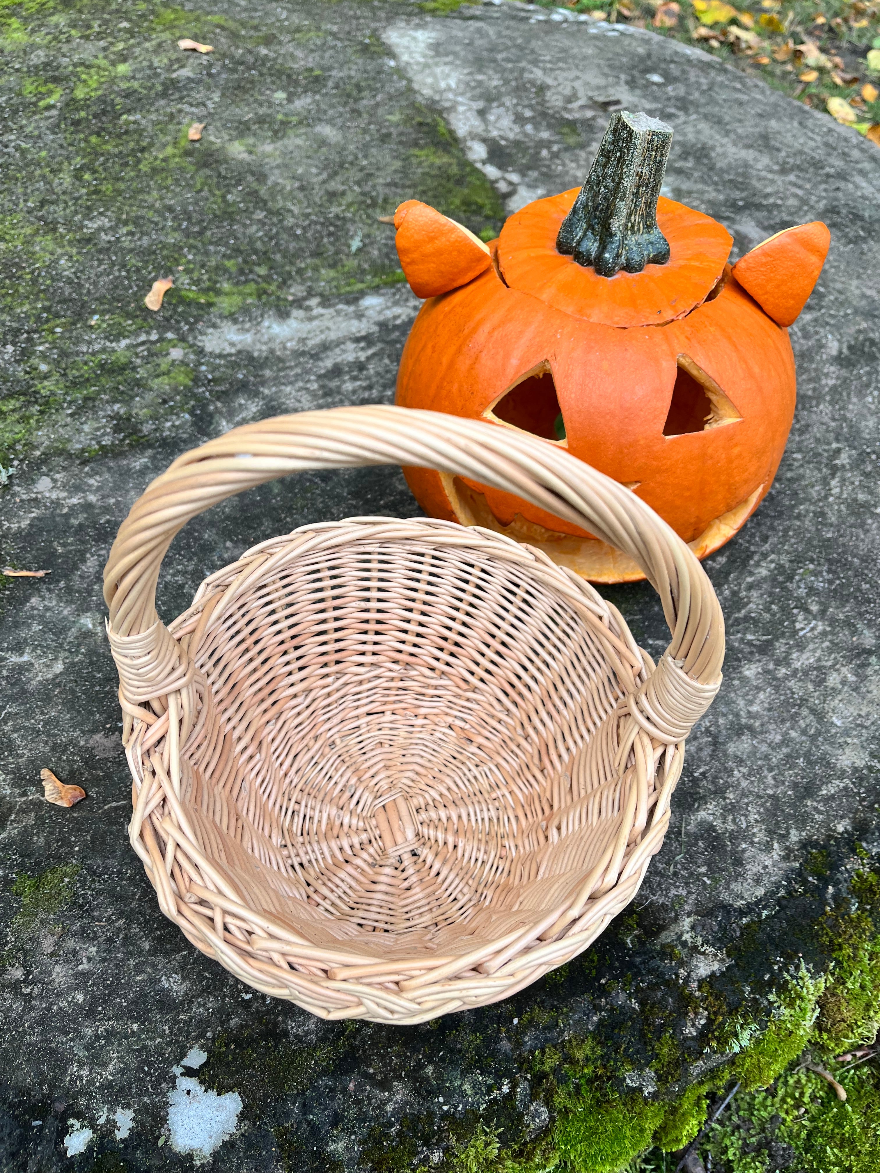 Small Rustic Decorative Wicker Basket