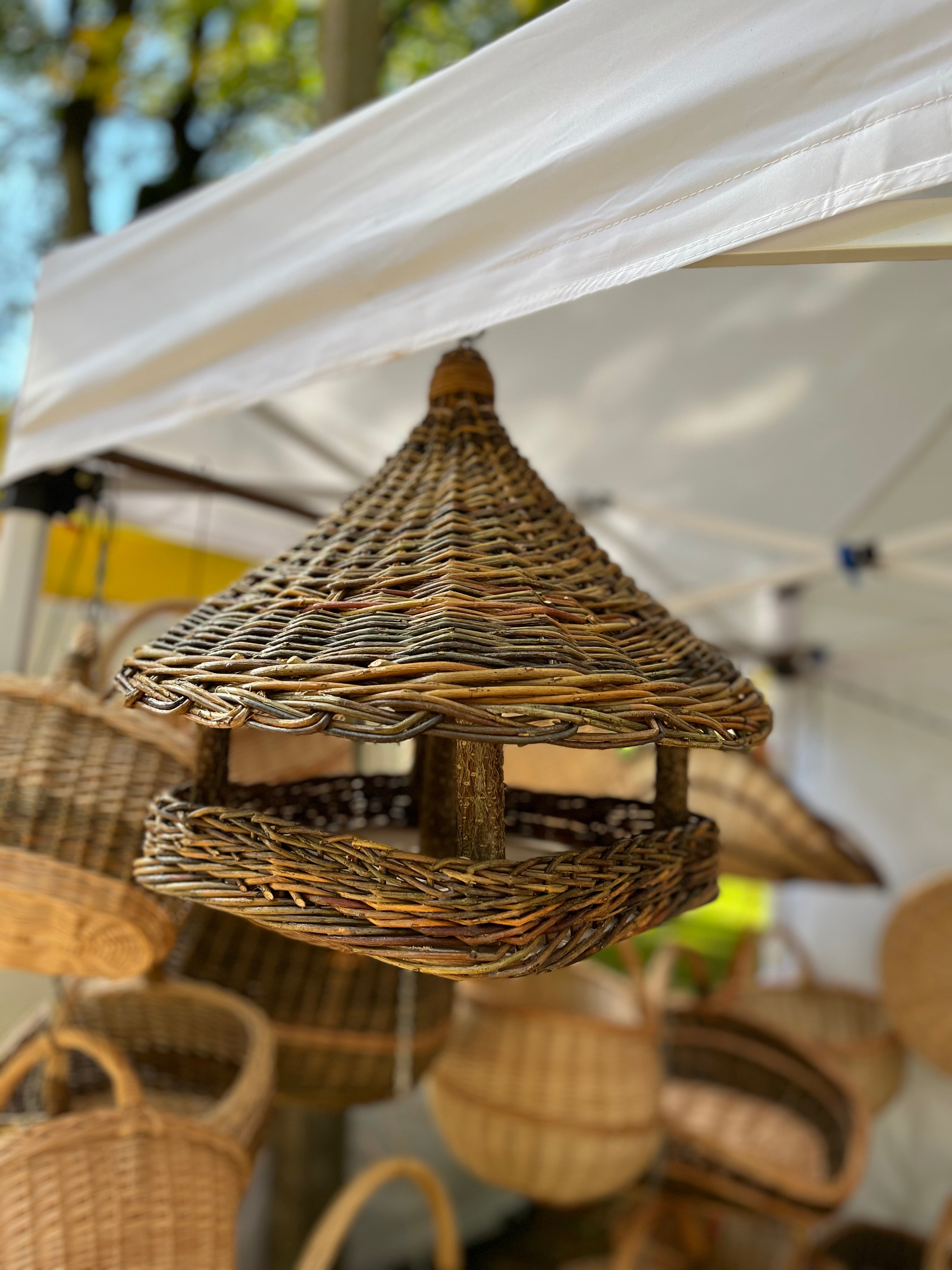 Handmade Wicker Bird Feeder