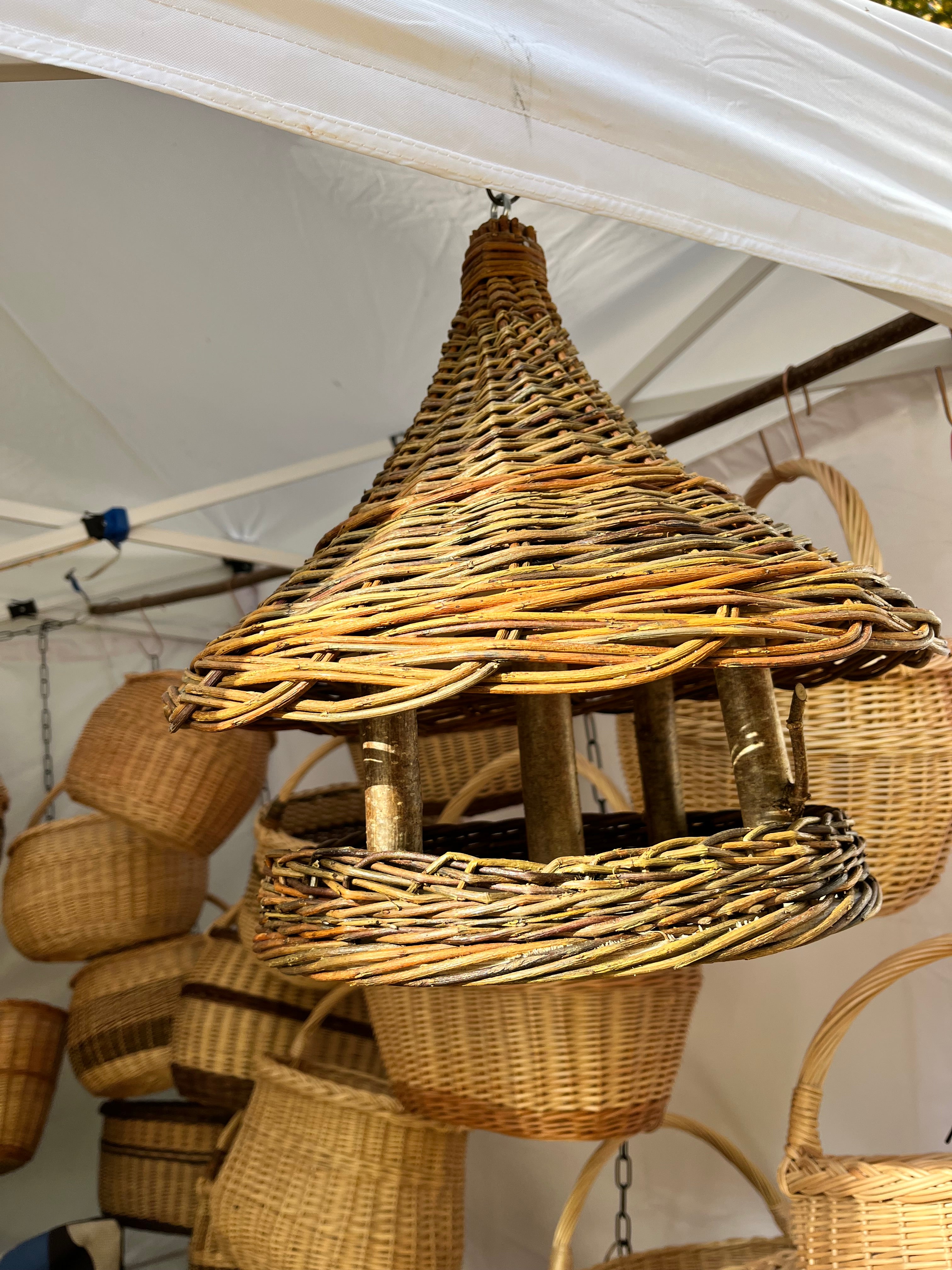 Handmade Wicker Bird Feeder