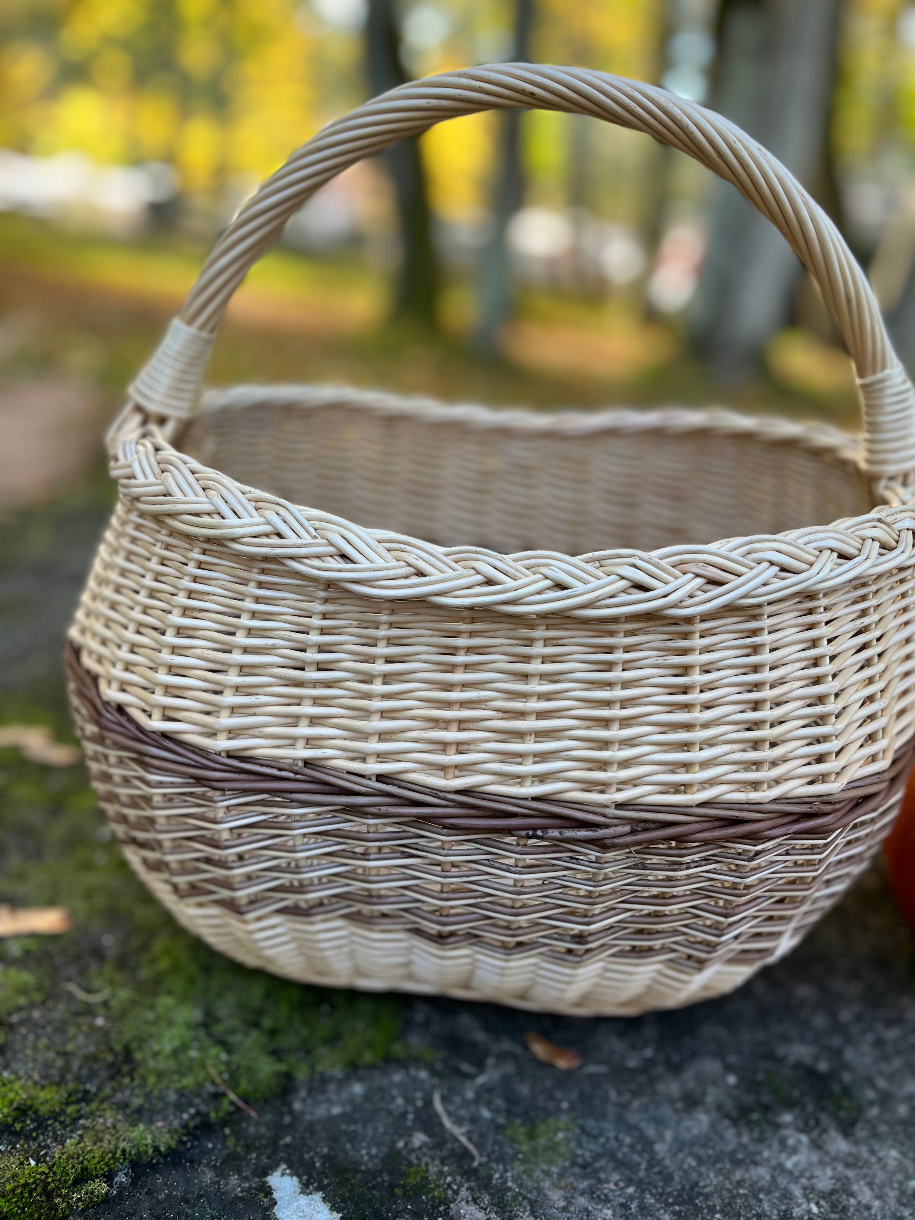 Rustic Decorative Wicker Basket