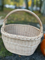 Handmade Rustic Wicker Basket