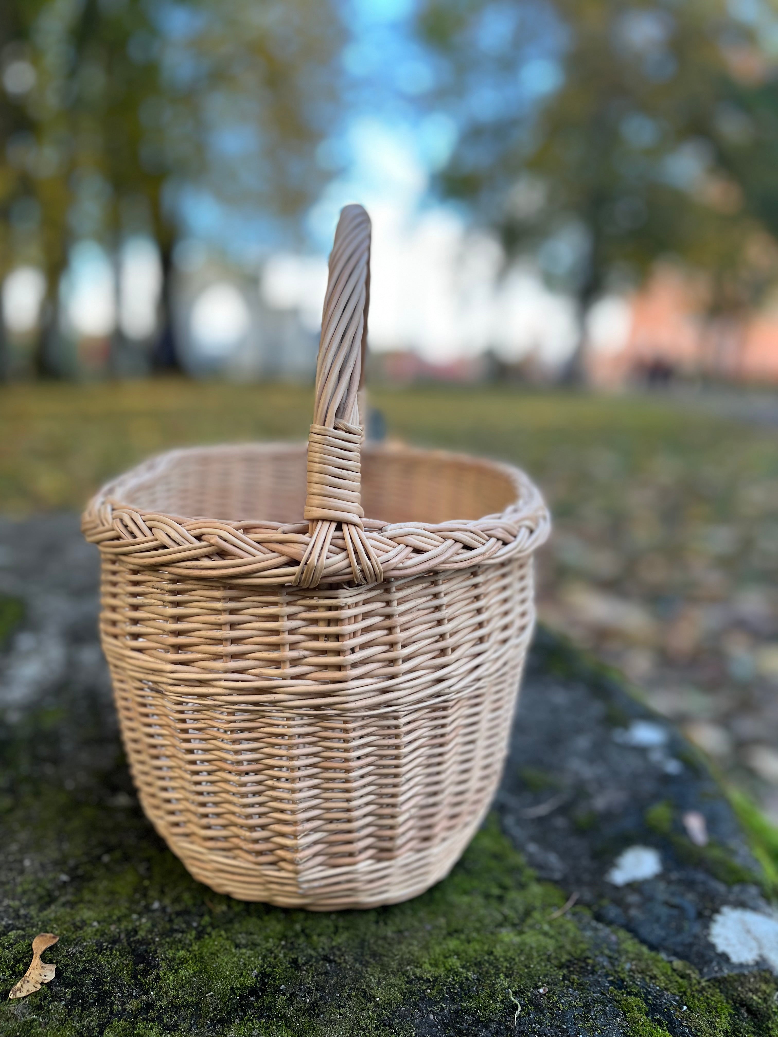 Handmade Rustic Wicker Basket
