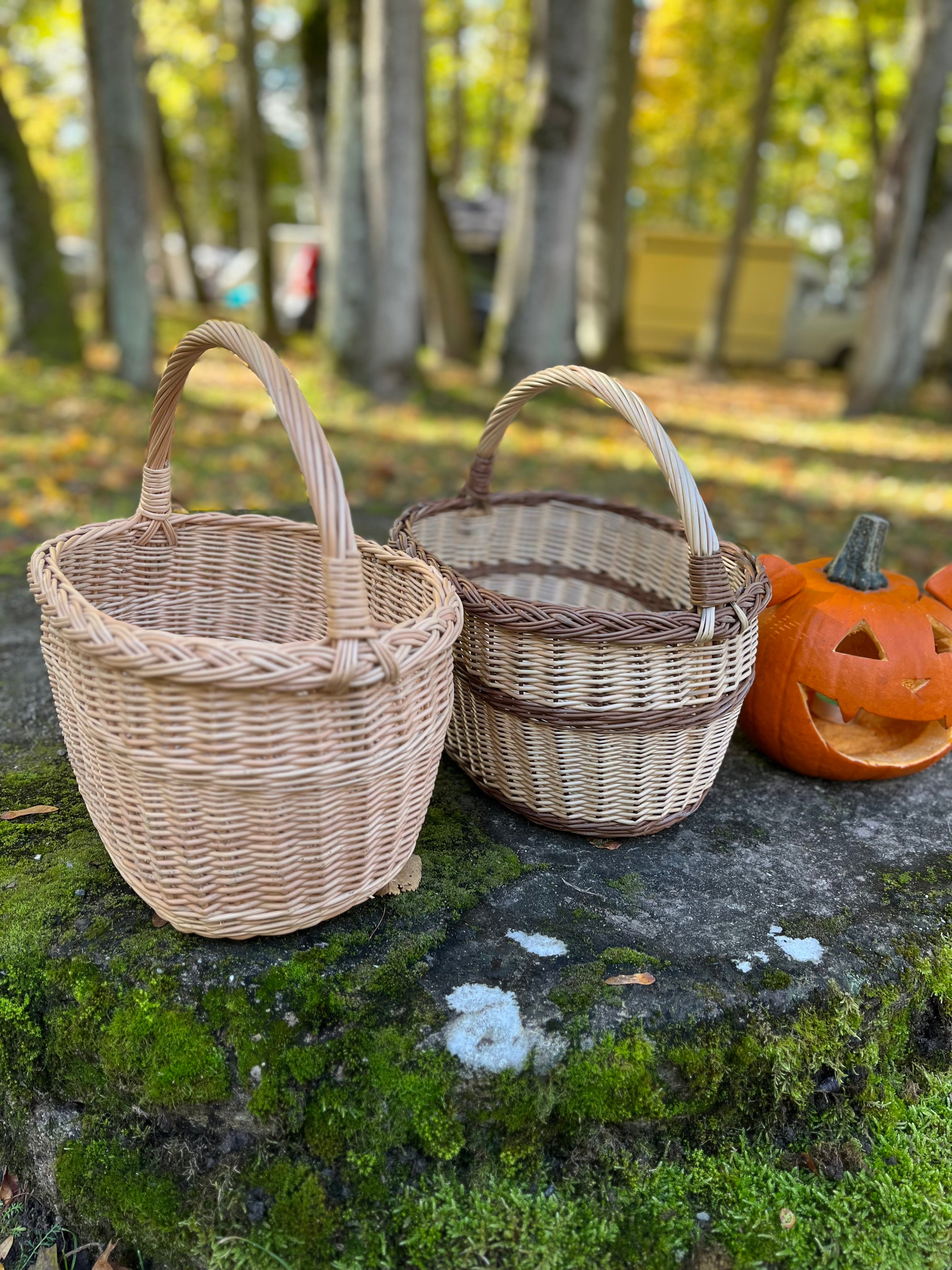Handmade Rustic Wicker Basket