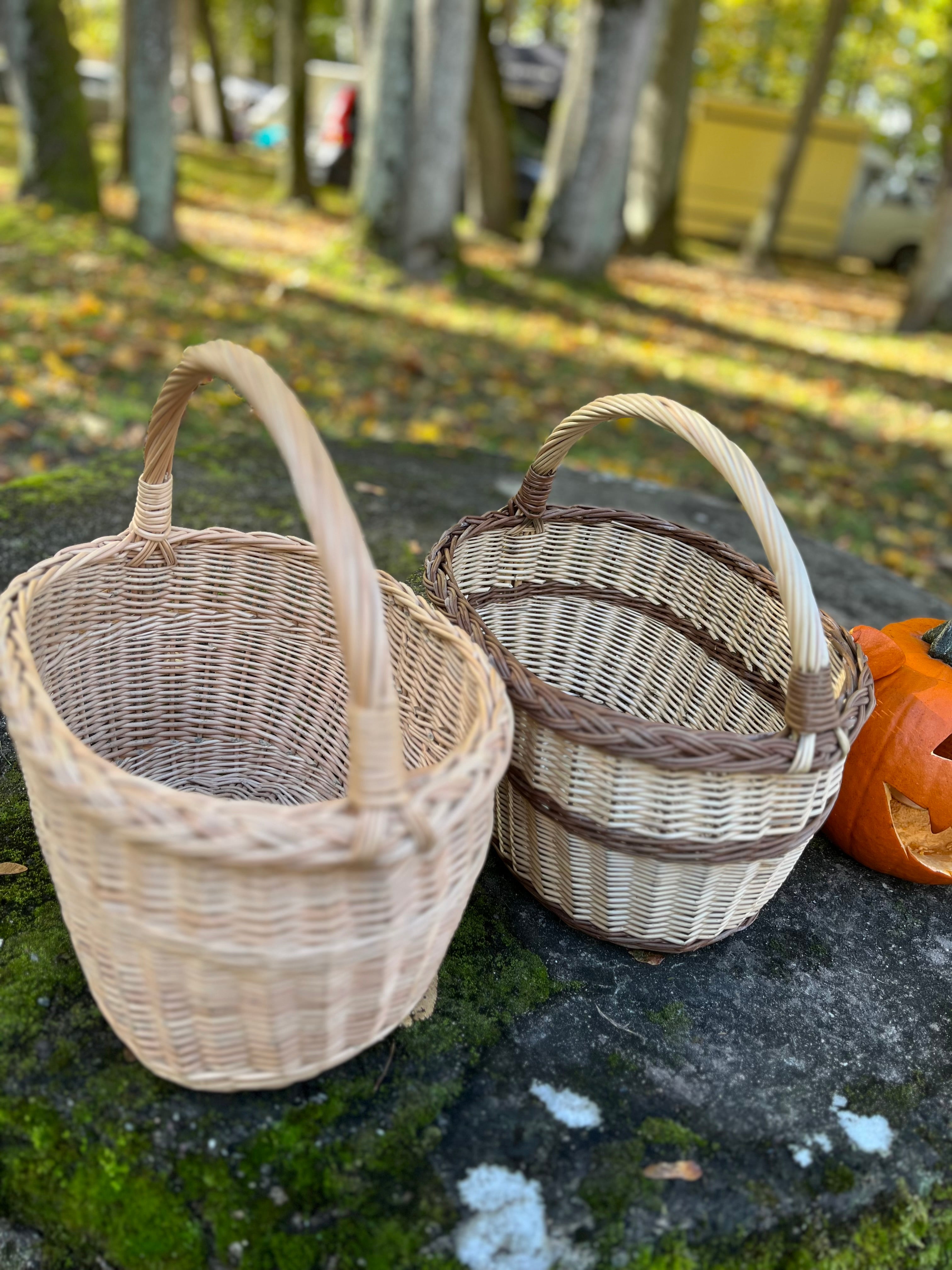 Handmade Rustic Wicker Basket
