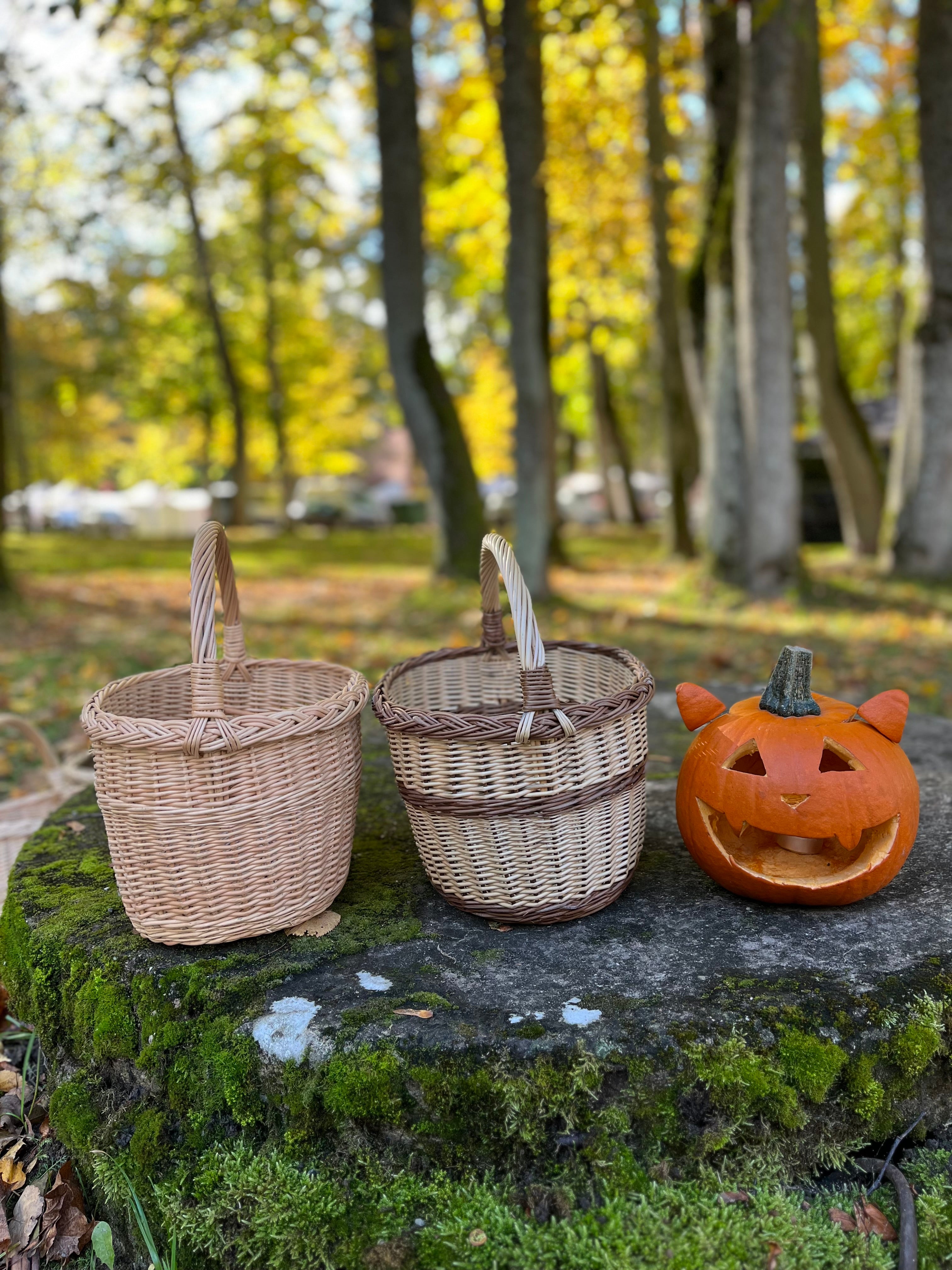 Handmade Rustic Wicker Basket