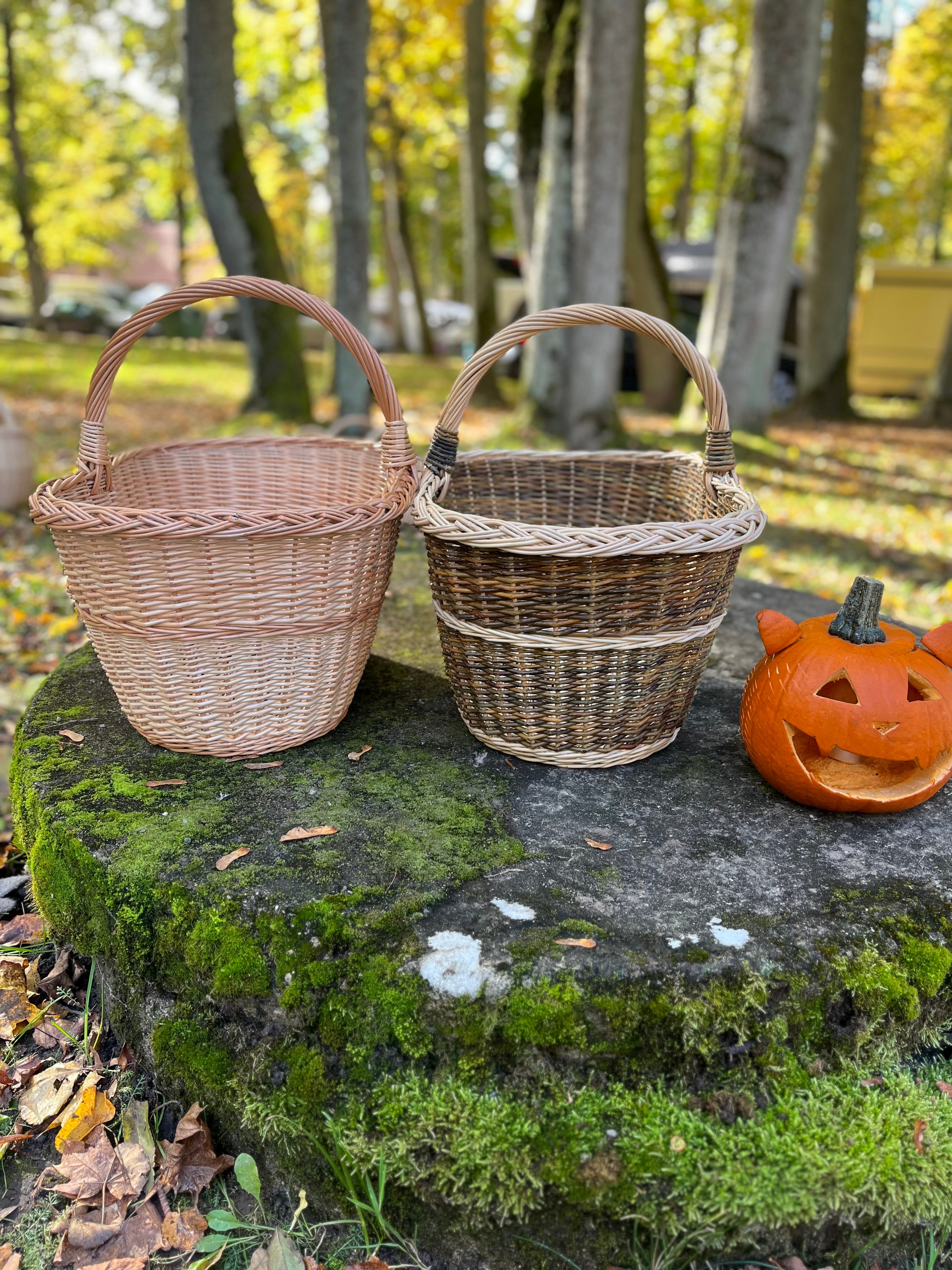 Large Rustic Decorative Wicker Basket