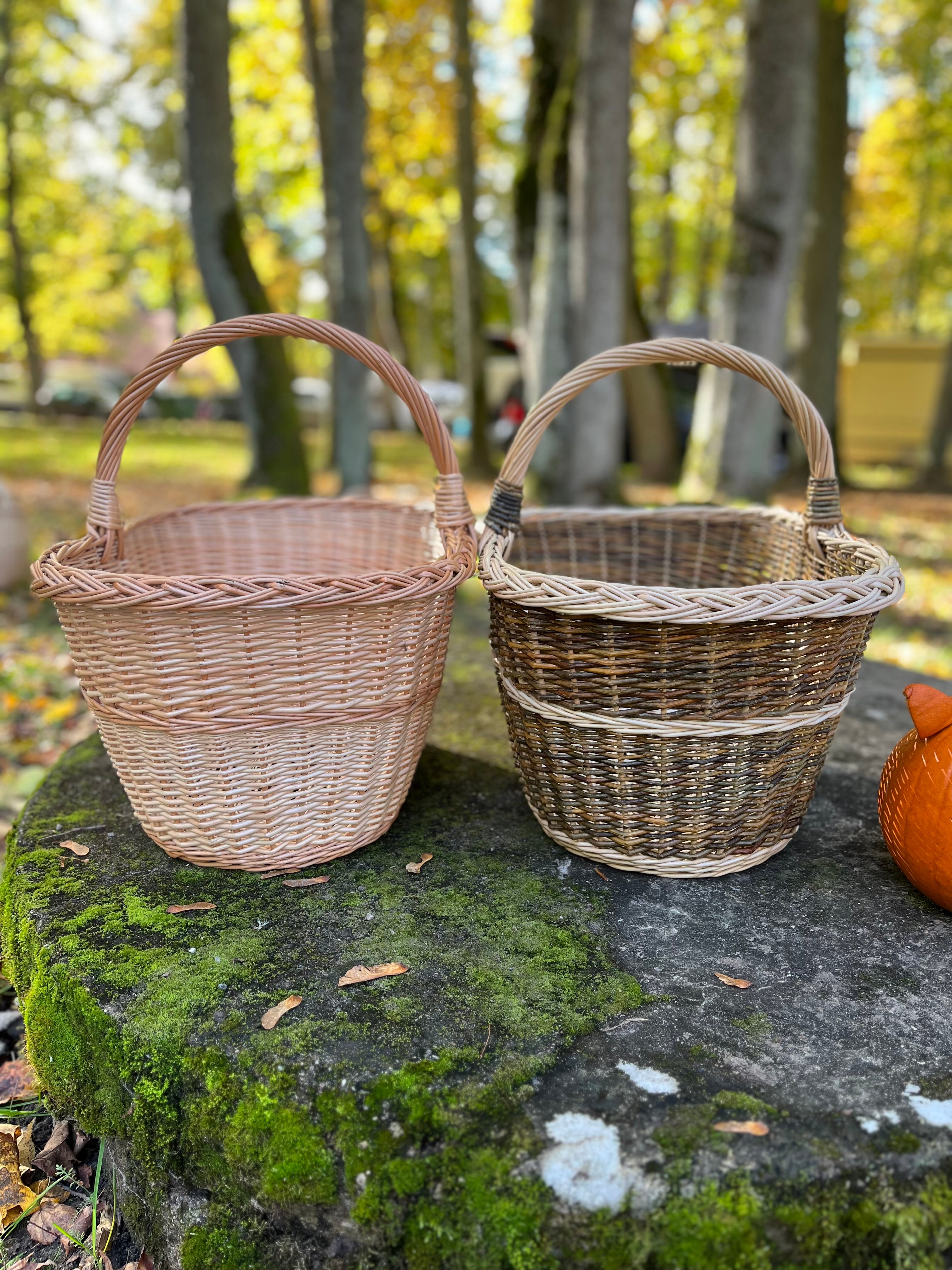 Large Rustic Decorative Wicker Basket