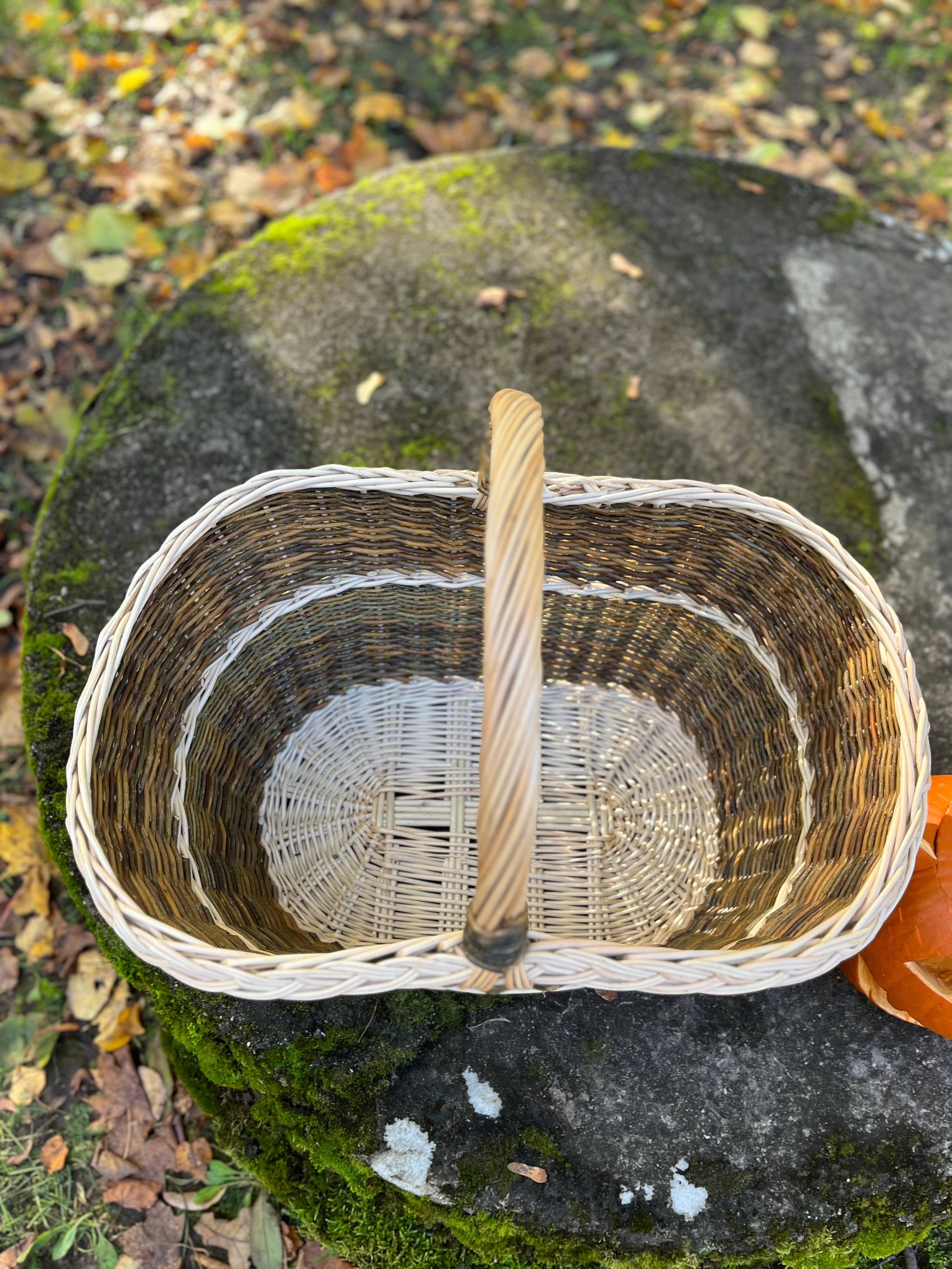 Large Rustic Decorative Wicker Basket