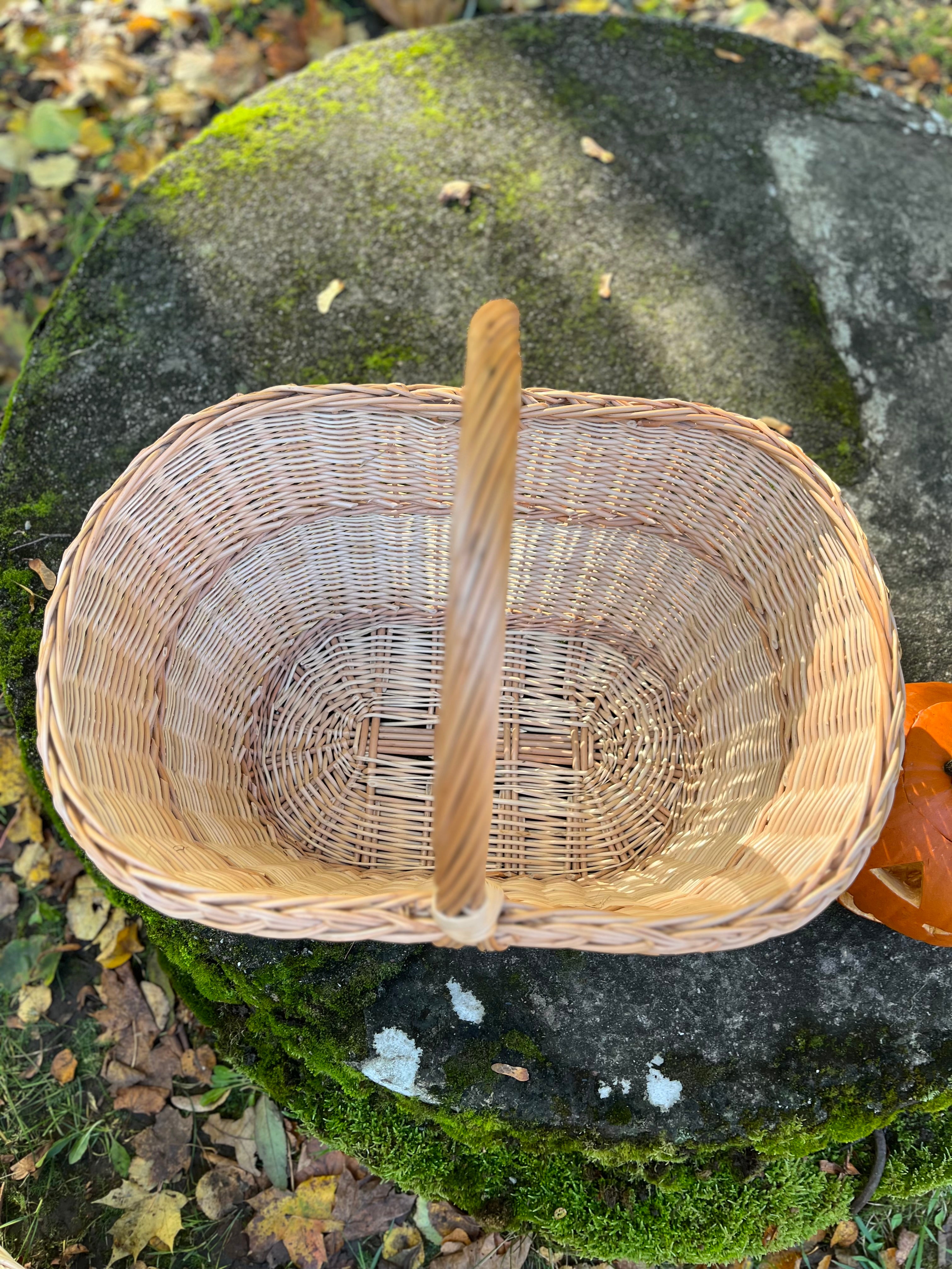 Large Rustic Decorative Wicker Basket