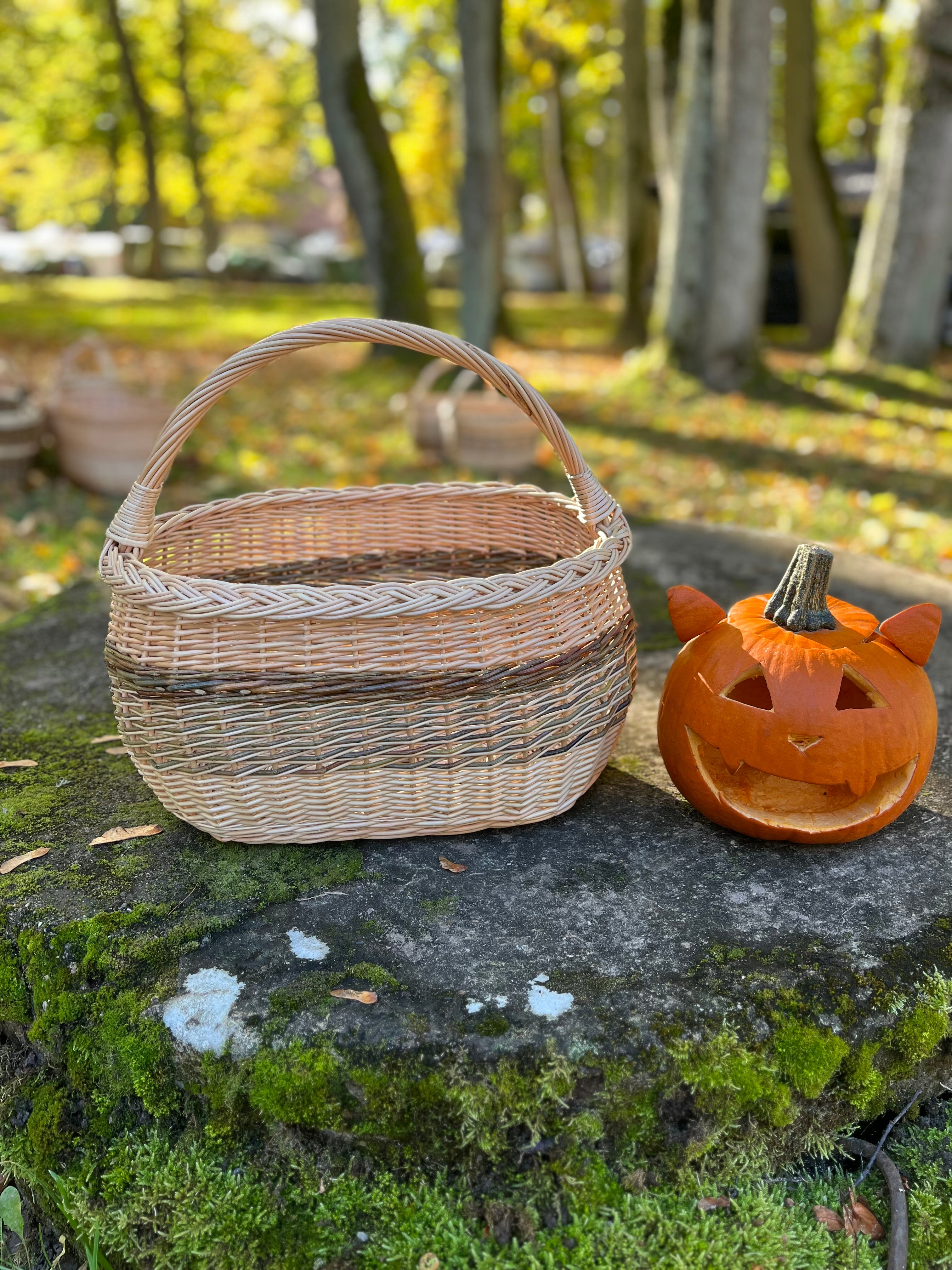 Handwoven Willow Basket