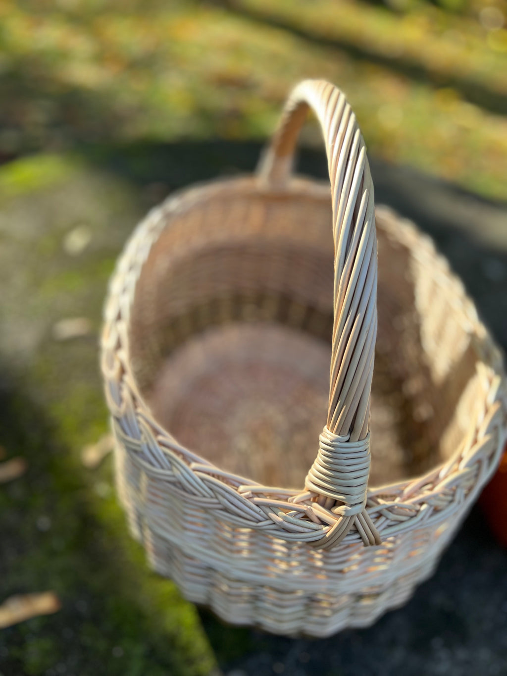 Rustic Handwoven Wicker Basket