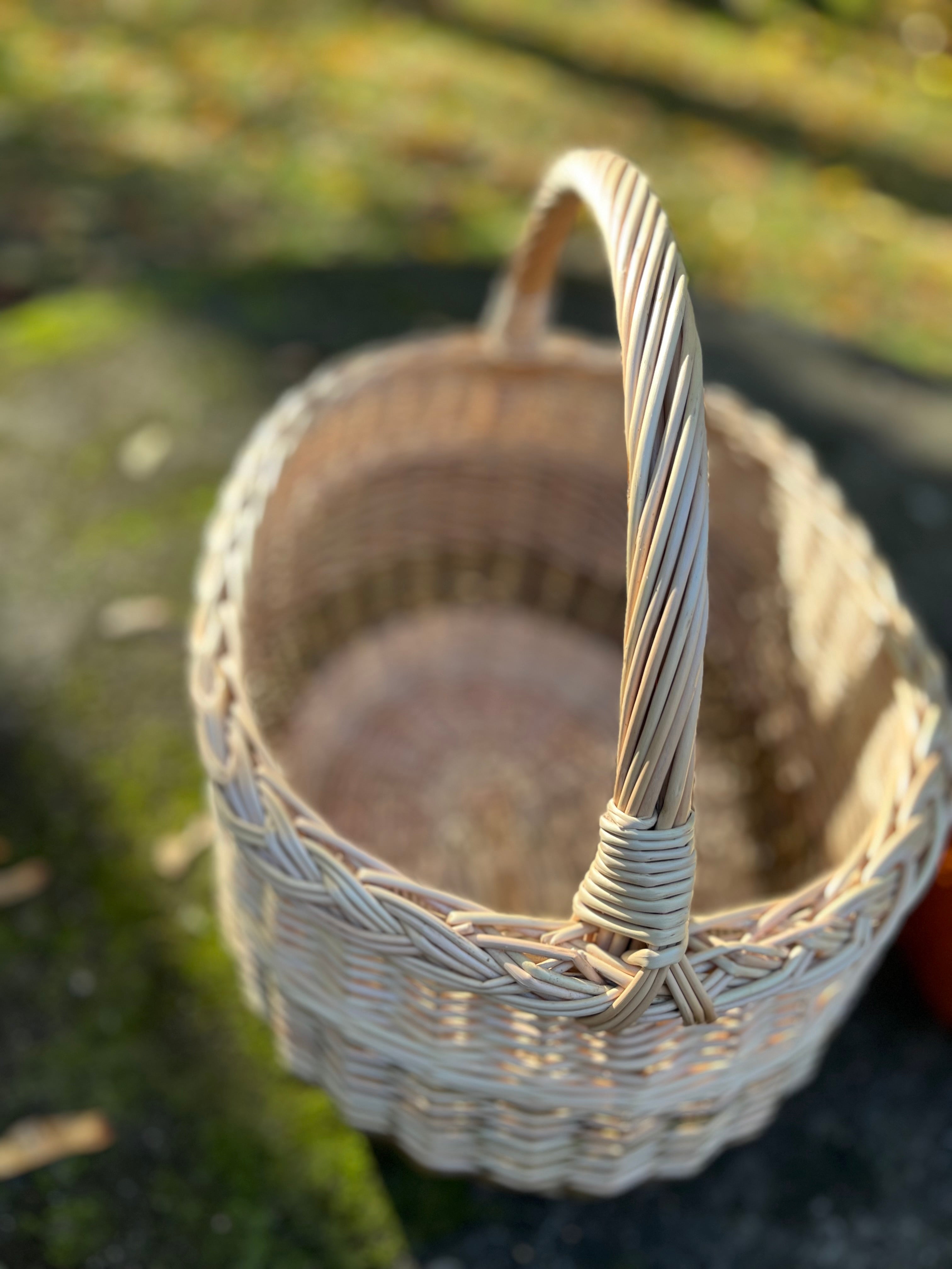 Rustic Handwoven Wicker Basket