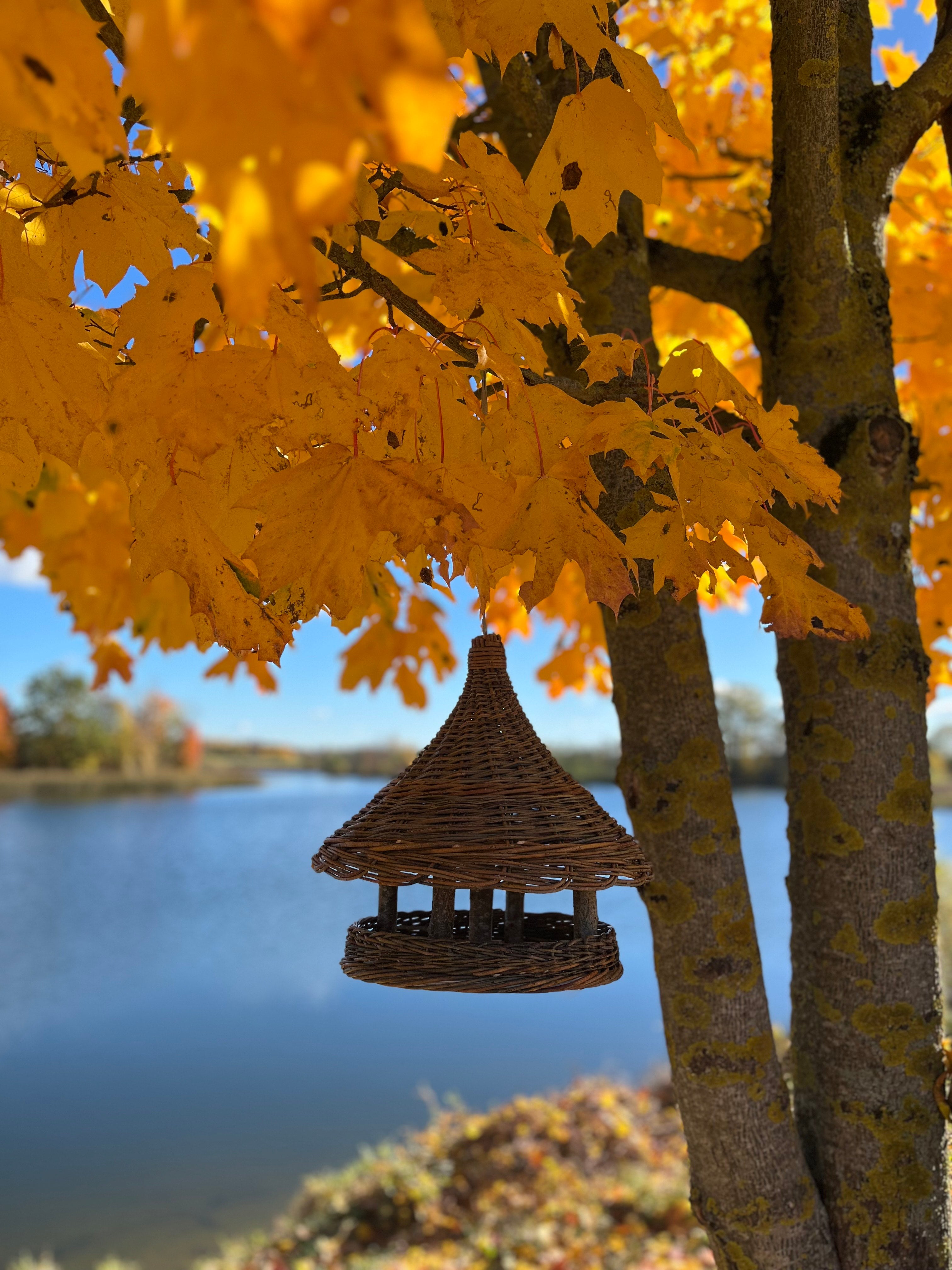 Handmade Wicker Bird Feeder