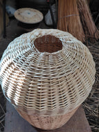 Wicker Water Bottle Cover