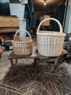 Handmade Willow Basket with Handle