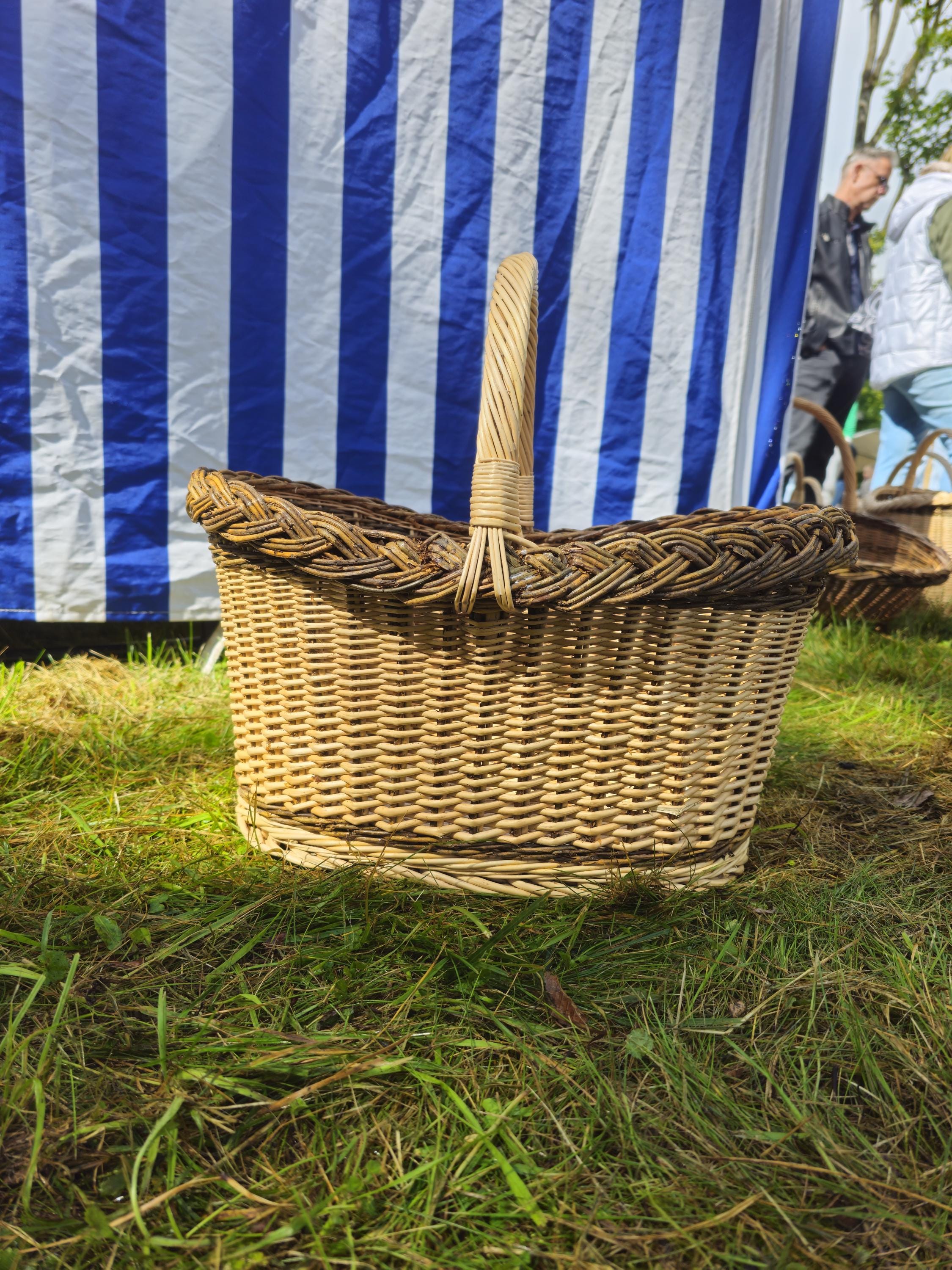 Handwoven Wicker Oval Basket