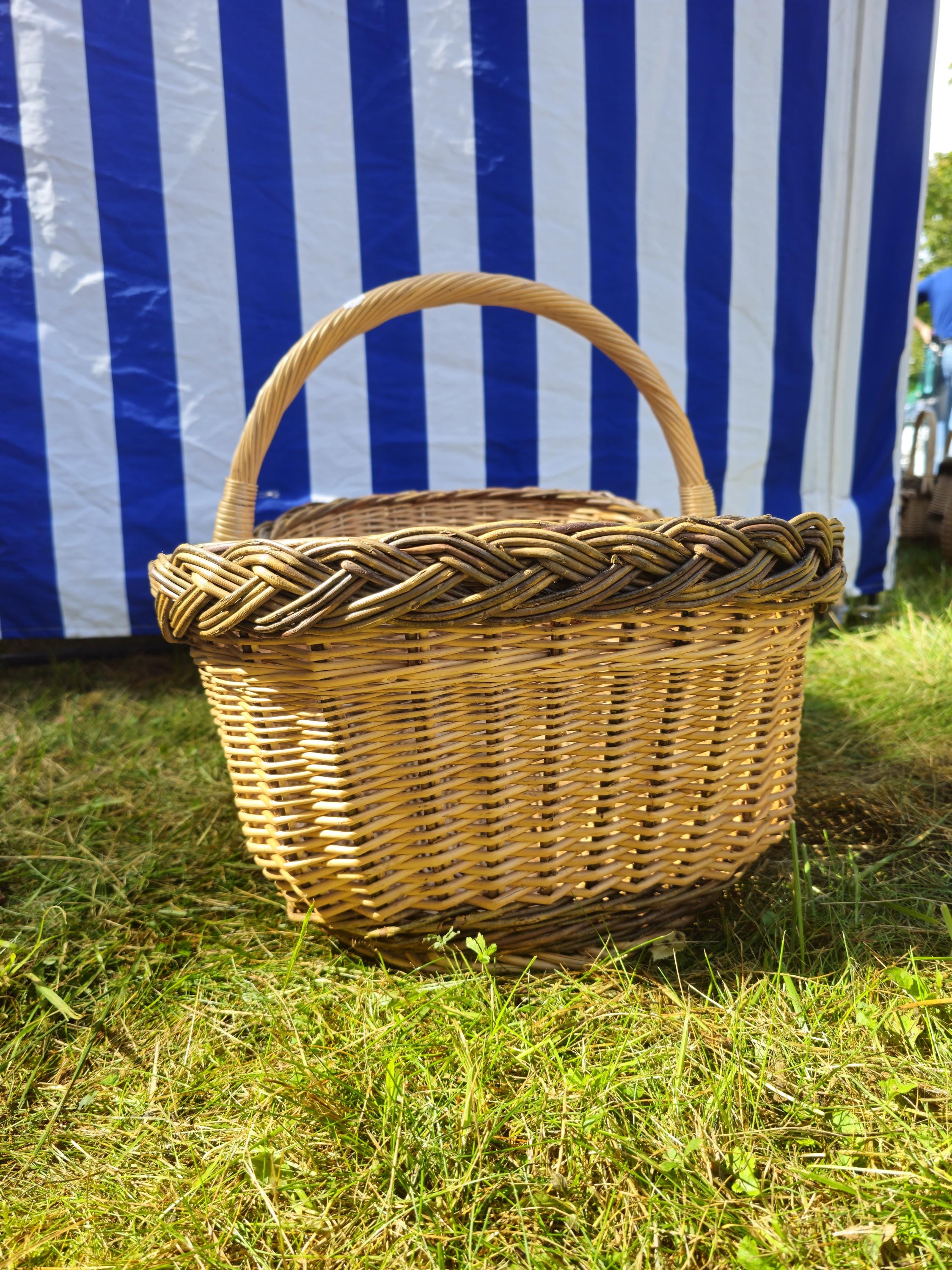 Extra Large Handwoven Wicker Basket