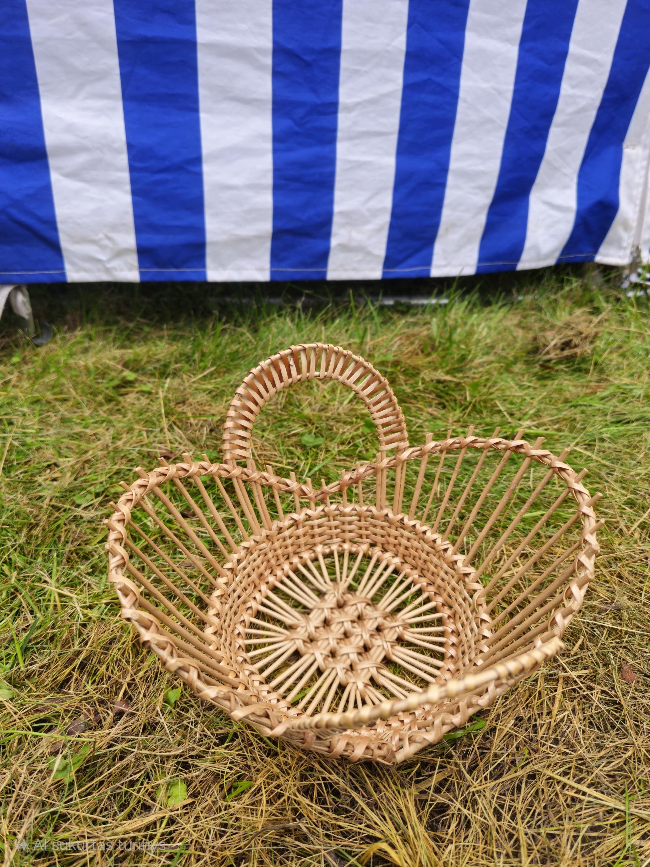 Handwoven Decorative Bowl for Bread, Fruit or Display