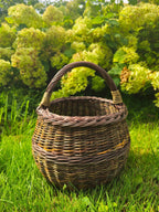 Wicker basket 049b - NaturelyWoven wicker - handmade