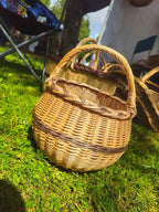 Wicker basket 049b - NaturelyWoven wicker - handmade