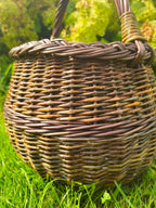 Wicker basket 049b - NaturelyWoven wicker - handmade