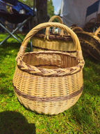 Wicker basket 049b - NaturelyWoven wicker - handmade