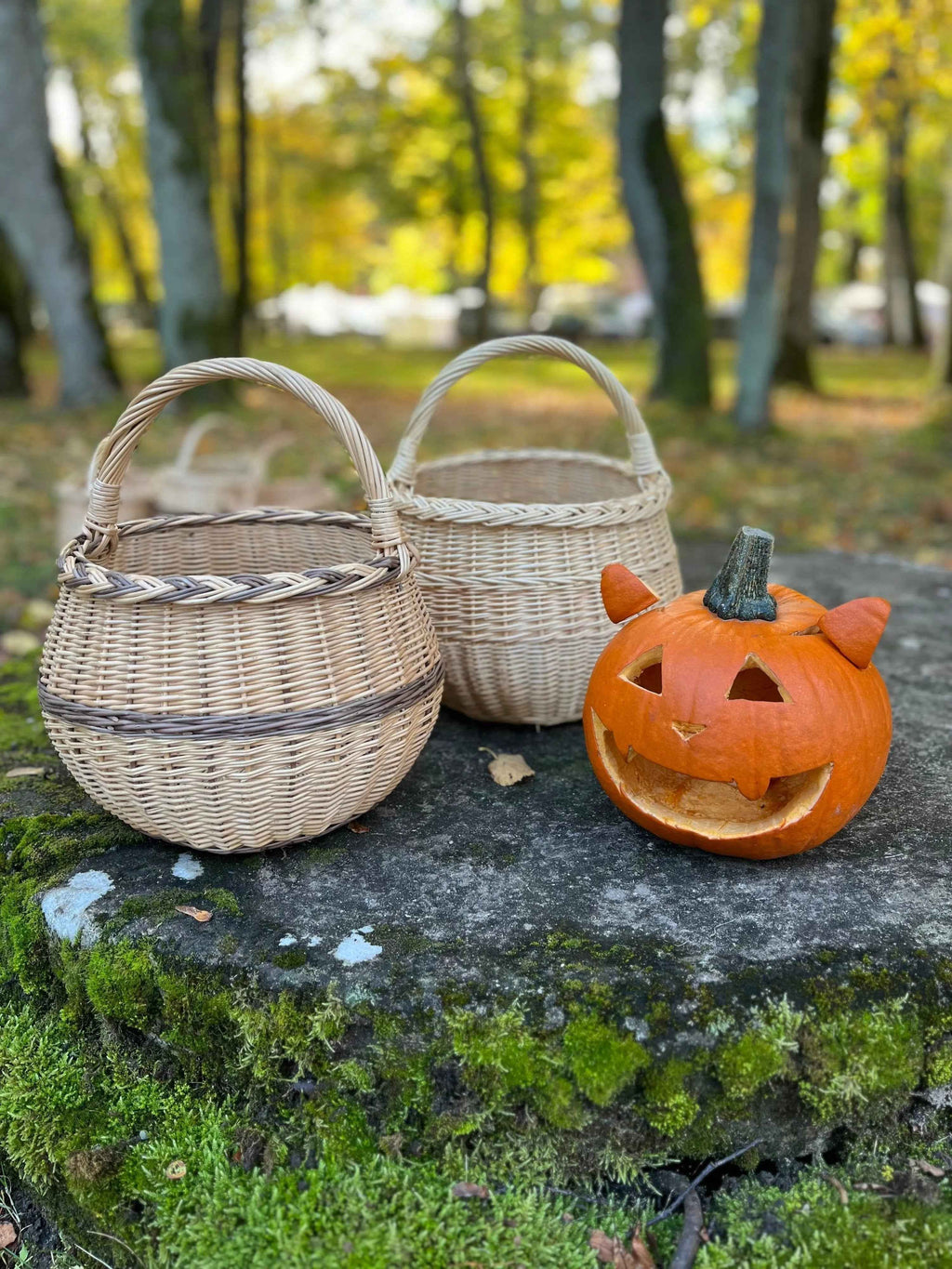 Wicker basket 049b - NaturelyWoven wicker - handmade