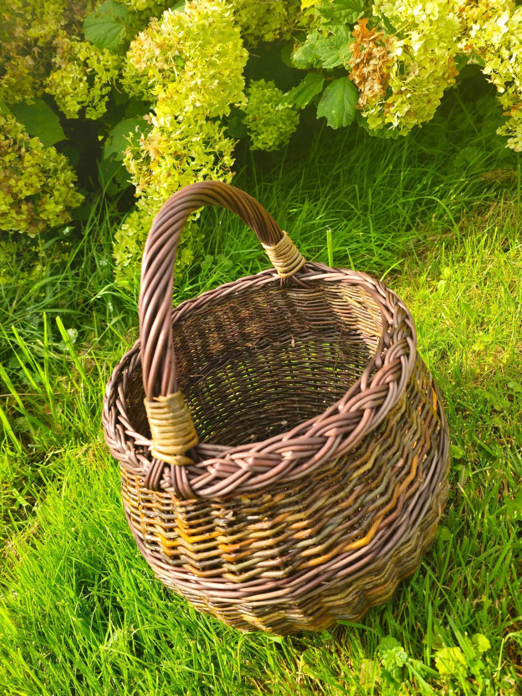 Wicker basket 049b - NaturelyWoven wicker - handmade