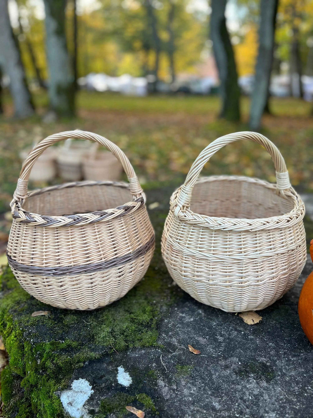 Wicker basket 049b - NaturelyWoven wicker - handmade