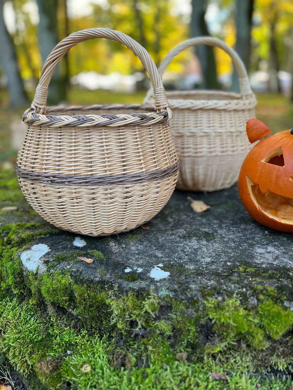 Wicker basket 049b - NaturelyWoven wicker - handmade