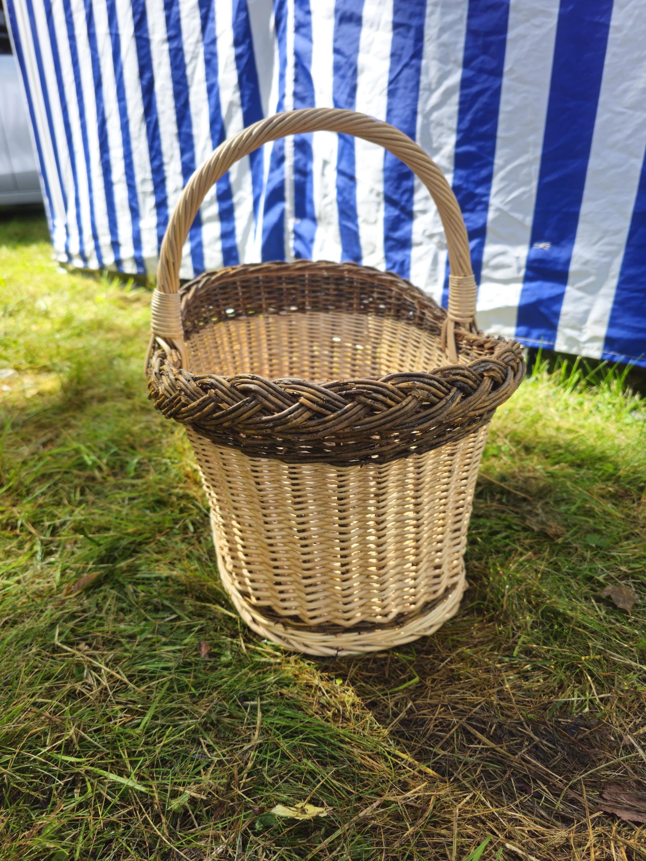 Handwoven Wicker Oval Basket