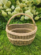 Rustic Handwoven Wicker Basket