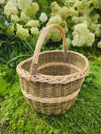 Rustic Handwoven Wicker Basket