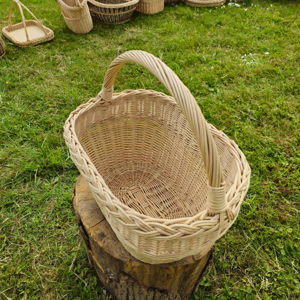 Handmade Rustic Wicker Basket