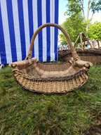Extra-Large Rustic Wicker Harvest Basket