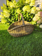 Handwoven Unpeeled Wicker Basket