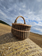 Handmade Wicker Basket with Handle