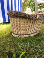 Handwoven Wicker Oval Basket