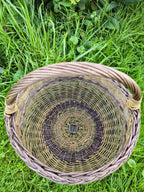 Handmade Dark Wicker Basket