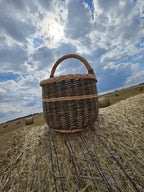 Handmade Wicker Basket with Handle