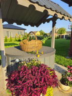 Handwoven Unpeeled Wicker Basket