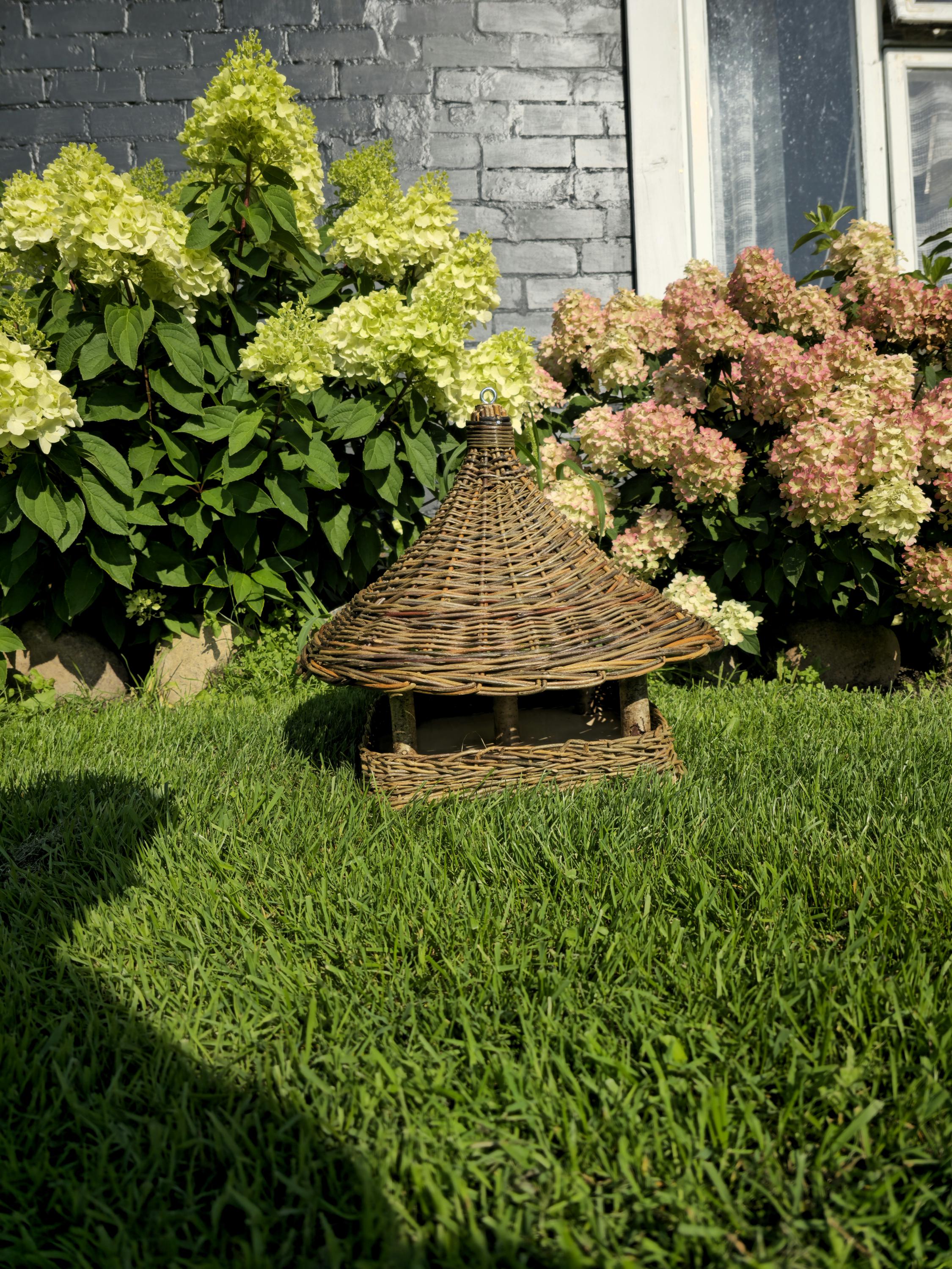 Handmade Wicker Bird Feeder