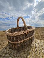 Handmade Wicker Basket with Handle