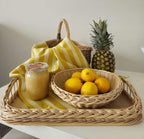 Large Handwoven Wicker Tray
